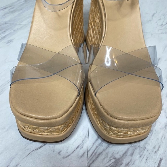 New! Schutz Caryne Wedge Heel Sandal 10 1/2 - Picture 8 of 13